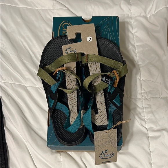 Chaco Lowdown Avocado Teal Sandal - Picture 1 of 4